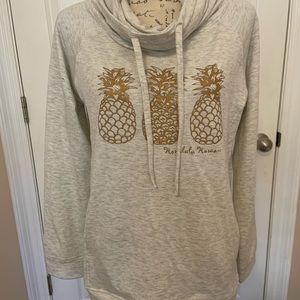 Heat Last French Terry cowl neck L/S TEE